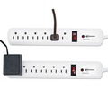 Surge Protectors | Innovera IVR71653 6 AC Outlets 4 ft. Cord 540 Joules Surge Protector - White (2/Pack) image number 2