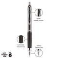 Pens | uni-ball 33950 Signo 207 0.7 mm Retractable Gel Pen - Black Ink/Smoke/Black Barrel/Medium (1-Dozen) image number 4