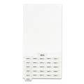 Just Launched | Avery 11376 11 in. x 8.5 in. 27-Tab Preprinted Legal Exhibit Bottom A to Z Tab Index Dividers - White (1-Set) image number 3