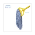 Mops | Boardwalk BWK2024B #24 Cotton/Synthetic Fiber Cut-End Standard Mop Head - Blue (12/Carton) image number 4