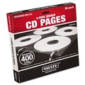 Binders | Vaultz VZ01415 Two-Sided CD Refill Pages for Three-Ring Binder with 8 Disc Capacity - Clear/Black (50/Pack) image number 0