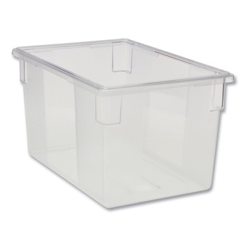 Rubbermaid Commercial FG330100CLR 21.5 Gallon 26 in. x 18 in. x 15 in. Food/Tote Boxes - Clear