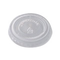 Cups and Lids | World Centric CPLCS1SN PLA Clear Cold Cup Lids Fits 1 oz Portion Cups Plastic Clear 3000/Carton image number 0