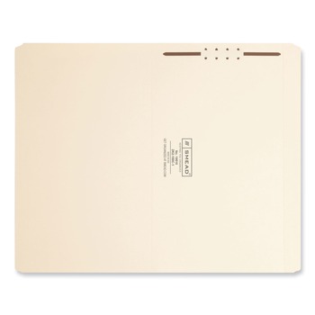 Smead 19510 0.75 in. Expansion Straight Top Tab Fastener Folders, 1 Fastener - Legal Size/Manila Exterior (50/Box)