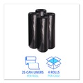 Trash Bags | Boardwalk H8647HKKR01 43 in. x 47 in. 56 gal. 0.6 mil Low-Density Waste Can Liners - Black (100/Carton) image number 3