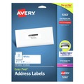 Just Launched | Avery 05262 Easy Peel 1.33 in. x 4 in. Address Labels with Sure Feed Technology - White (14/Sheet, 25 Sheets/Pack) image number 0