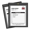 Sheet Protectors | C-Line 45912 75-Sheet 9 x 12 Stitched Shop Ticket Holders - One Side Clear (25/Box) image number 2