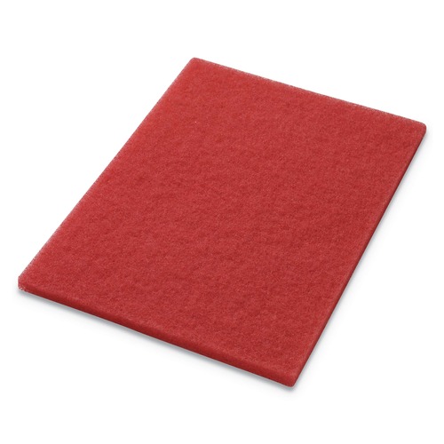 Cleaning & Janitorial Accessories | Americo 40441420 14 in. x 20 in. Buffing Pads - Red (5/Carton) image number 0