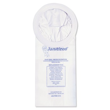ELECTRONIC CLEANING ACCESSORIES | Janitized JAN-PTMV-2(10) Vacuum Filter Bags Designed to Fit ProTeam 10 qt Super Coach/MegaVac (10/Carton)