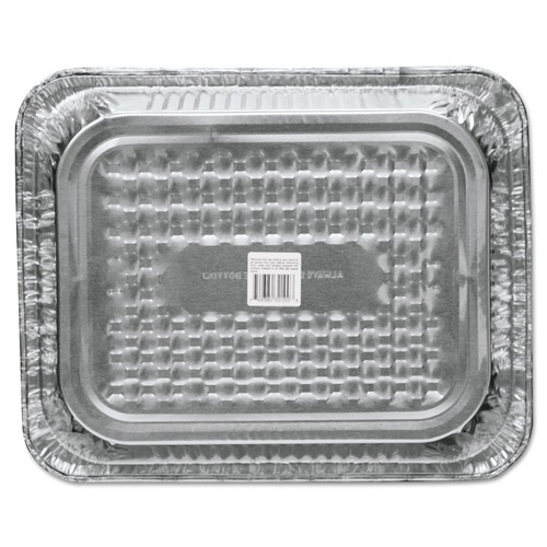 Food Trays, Containers, and Lids | Handi-Foil 321-40-100U 10.38 x 12.75 Half-Size Deep Aluminum Steam Table Pans (100/Carton) image number 0