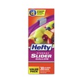 Food Service | Hefty 00R88071 10.56 in. x 11 in. Gallon Slider Stand and Fill Food Storage Bags - Clear (30/Box) image number 3