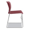Office Chairs | HON H4041.MB.Y Olson Stacker 300 lbs. Capacity 17.75 in. Seat Height High Density Chair - Mulberry/Chrome (4/Carton) image number 2