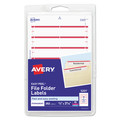Labels | Avery 05201 0.69 in. x 3.44 in. Permanent File Folder Labels - White (252/Pack) image number 0