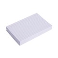 Flash Cards | Universal UNV47230EE 4 in. x 6 in. Index Cards - Ruled, White (100/Pack) image number 1