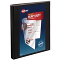 Binders | Avery 05233 3 Slant Rings 0.5 in. Capacity 11 in. x 8.5 in. Heavy-Duty Non Stick View Binder with DuraHinge - Black image number 0