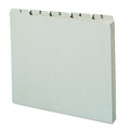 File Folders | Smead 50369 1/5-Cut Tab 1 to 31 8.5 in. x 11 in. 100% Recycled Daily Top Tab File Guide Set - Green (31/Set) image number 1