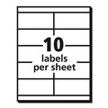Labels | Avery 05352 2 x 4.25 Copier Mailing Labels - White (10/Sheet, 100 Sheets/Box) image number 3