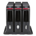 Cutlery | Dixie SSW3D85 12.44 in. x 11.17 in. x 10.5 in. SmartStock Wrapped Cutlery Dispenser - Black (1/Carton) image number 0