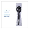 Cutlery | Boardwalk BWKSOUPHWPSBLA Heavyweight Polystyrene Soup Spoons - Black (1000/Carton) image number 4