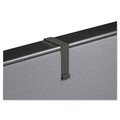Wall Racks & Hooks | Quartet MCH10 Cubicle Partition Hangers for 1.5 in. to 2.5 in. Thick Partition Walls - Black (2/Set) image number 1