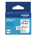 Labels | Brother P-Touch BTAG131 0.47 in. x 13.1 ft. Genuine P-Touch BTAG Label Tapes - Black on Clear image number 0