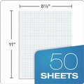 Notebooks & Pads | Ampad 22-030C 8.5 in. x 11 in. Sheets Standard 15 lbs. Bond 4 sq./in. Quadrille Rule Pads - White (1-Pad) image number 3