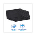 Trash & Waste Bins | Boardwalk H6036HBK 30 in. x 36 in. 30 gal. 0.65 mil Linear Low Density Industrial Flat Pack Can Liners - Black (200/Carton) image number 2