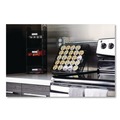 Desktop Organizers | Safco 3290BL 6 in. x 6 in. x 18 in. Steel Mesh 3 Compartments Onyx Breakroom Organizers - Black image number 4