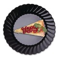 Bowls and Plates | WNA WNA CW6180BK Classicware 6 in. Plastic Plates - Black (18 Packs/Carton, 10/Pack) image number 1
