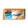 Just Launched | BIC GSMG11 BLU Round Stic Grip Xtra Comfort Medium 1.2 mm. Stick Easy-Glide System Ballpoint Pen - Blue Ink/Gray/Blue Barrel (1-Dozen) image number 0