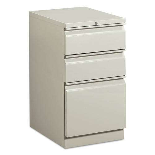 Office Carts & Stands | HON HBMP2B.Q 15 in. x 20 in. x 28 in. Mobile Box/Box/File Pedestal - Gray image number 0