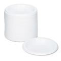 Bowls and Plates | Tablemate 6644WH 6 in. Diameter Plastic Dinnerware Plates - White (125/Pack) image number 1