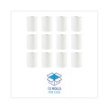 Paper Towels and Napkins | Boardwalk 8123 2 in. Core 1-Ply 8 in. x 600 ft. Hardwound Paper Towels - White (12/Carton) image number 2