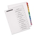 Just Launched | Office Essentials 11679 Table 'n Tabs 11 in. x 8.5 in. 12-Tab Jan. to Dec. Dividers - Assorted (1-Set) image number 2