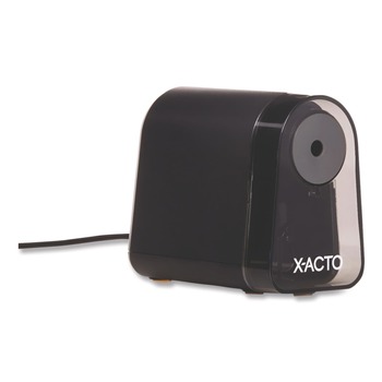 X-ACTO 19501X 3.5 in. x 5.5 in. x 4.5 in. AC-Powered Mighty Mite Home Office Electric Pencil Sharpener - Black/Gray/Smoke