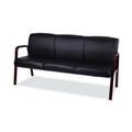 Office Furniture & Lighting | Alera ALERL2319M Reception Lounge WL Series 65.13 in. x 26.13 in. x 33 in. 3-Seat Sofa - Black image number 2