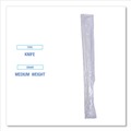 Just Launched | Boardwalk BWKKNIFEIW Mediumweight Wrapped Polypropylene Cutlery Knives - White (1000/Carton) image number 6
