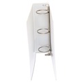 Binders | Universal UNV20992 3 in. Capacity 11 in. x 8-1/2 in. Round 3 Ring Economy View Binder - White image number 6