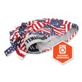 Safety & First Aid | Ergodyne 12477 Chill-Its 6615 One Size Fits Most High-Performance Bandana Doo Rag with Terry Cloth Sweatband - Stars and Stripes image number 5