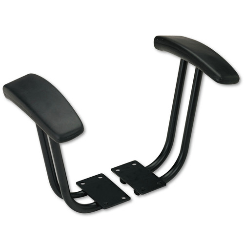 Office Chairs | Alera ALEIN49AKB10B Optional Fixed Height T-Arms for Essentia and Interval Series Chairs - Black (1-Pair) image number 0