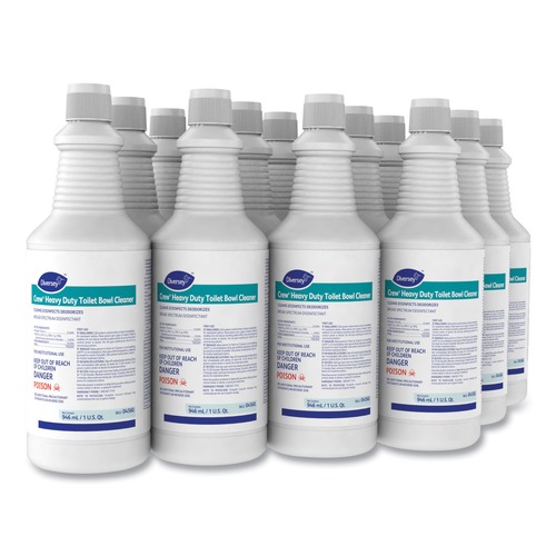 Cleaners & Chemicals | Diversey Care 04560. Crew 32 oz. Squeeze Bottle Heavy Duty Toilet Bowl Cleaner - Minty (12/Carton) image number 0