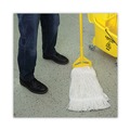  | Boardwalk BWK424REA 24 oz. Pro Loop Web/Tailband Rayon Wet Mop Head - White image number 6