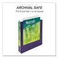 Binders | Samsill U86608 11 in. x 8.5 in. 3 Rings 2 in. Capacity Earth’s Choice Plant-Based Durable Fashion View Binder - Purple (2/Pack) image number 4