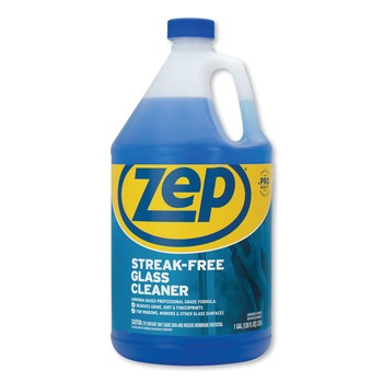 PRODUCTS | Zep Commercial ZU1120128 1 Gallon Bottle Streak-Free Glass Cleaner - Pleasant Scent