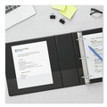 Binders | Universal UNV20791 Deluxe 3 in. Capacity Non-View D-Ring Binder with Label Holder - Black image number 6