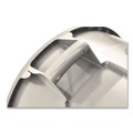 Trash & Waste Bins | Rubbermaid Commercial FG261000WHT 10 gal. Vented Round Plastic Brute Container - White image number 3