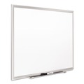 Clearance Center | Quartet 2547 Classic Series 72 x 48 Porcelain Magnetic Dry Erase Board - White Surface/Silver Aluminum Frame image number 1