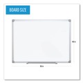 White Boards | MasterVision MA2100790 96 in. x 48 in. Earth Silver Easy Clean Dry Erase Boards - White/Silver image number 6