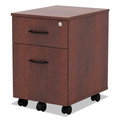 Office Carts & Stands | Alera ALEVABFMC Valencia Series Mobile B/f Pedestal, 15 7/8 X 19 1/8 X 22 7/8, Med. Cherry image number 1