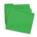 File Folders | Smead 12143 0.75 in. Expansion 1/3-Cut Tabs Colored File Folders - Letter Size/Green (100/Box) image number 6